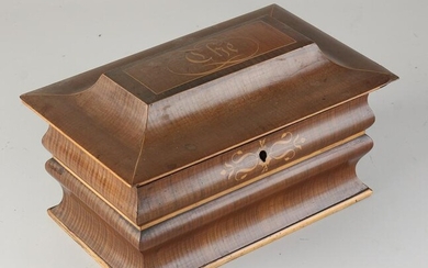 mahogany tea chest