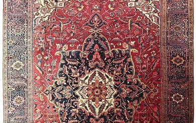 10 x 13 Persian Heriz Sherabian Rug 1970s