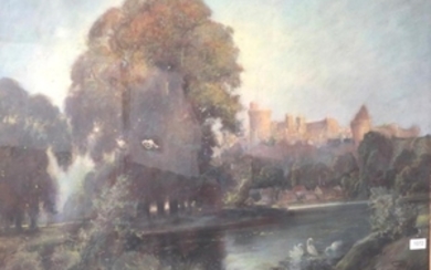 James Pley (19th / 20th Century) View of Windsor Castle...