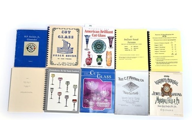 (11+) American Brilliant Cut Glass Books & Company Catalogs
