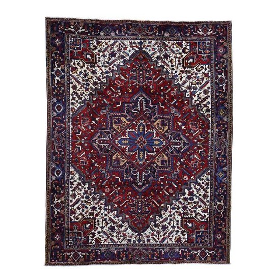 Pure Wool Semi Antique Persian Heriz Exc-Condition