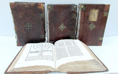 1485 INCUNABLE BIBLE 4 volumes INCUNABULA ILLUSTRATED BIBLIA LATINA antique 15 c