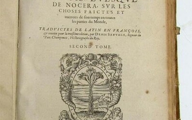 1581 HISTORY of FRANCE 16th CENTURY antique VELLUM