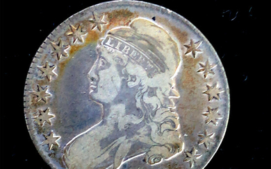 1827 Silver Bust Half-Dollar VF+
