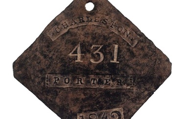 1842 “Porter” Slave Badge