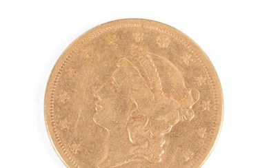 1876-S US $20 LIBERTY HEAD DOUBLE EAGLE GOLD COIN