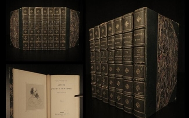 1884 Lord Alfred Tennyson Works Idylls of King Arthur