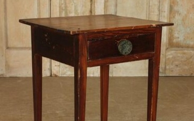 19th Century American Single Drawer Stand