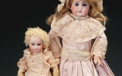 Lot of 2: Belton-Type Bisque Dolls.