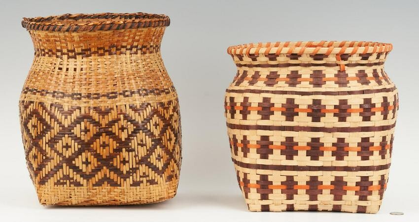 3 Native American Cherokee Baskets