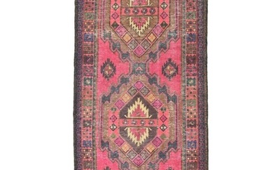 38x10 Hand-Knotted Antique Distressed Floral 4X10 Oriental Runner Rug Hallway