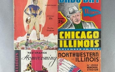 4 - 1930s University of Illinois Football Programs