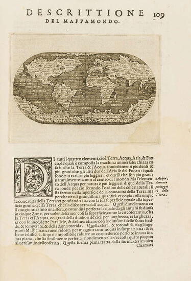 Atlases.- World.- Porcacchi (Tommaso) L'Isole piu famose del Mondo descritte da Thomaso Porcacchi ... e intagliate da Girolamo Porro., 1572.