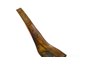 A Northwest Coast wood ladle