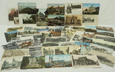 54 Historische Postkarten Harz