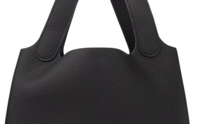 Hermès Black Togo Leather Picotin Lock MM Bag with...