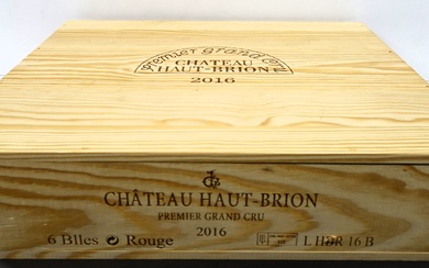 6 bouteilles CHÂTEAU HAUT BRION 2016 1er GC Pessac Léognan