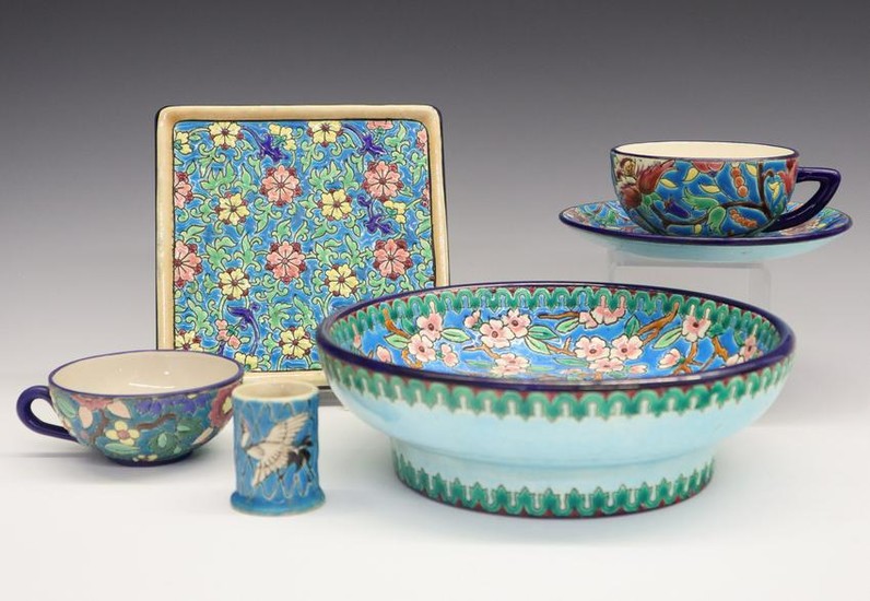 6 pcs of Longwy Ceramics