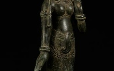 19th Century Khmer Dancing Apsara or Angel