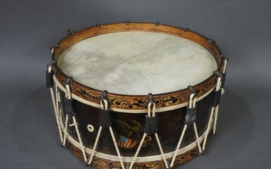 AMERICAN 19TH C MILITARY SNARE DRUM