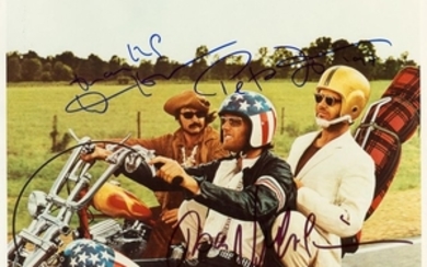 EASY RIDER: A good multiple signed 10 x 8 colour p…