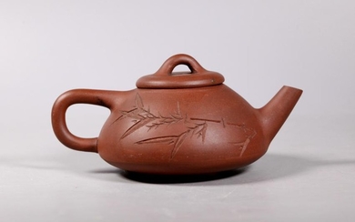 Fine Chinese 19 C Yixing Teapot on 3 Button Feet