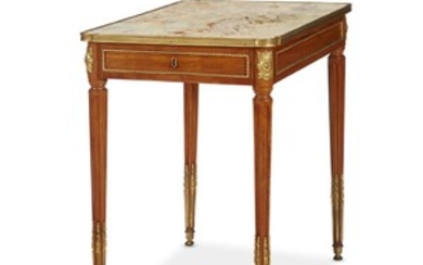 A fine Louis XVI ormolu-mounted rosewood table en cabaret...