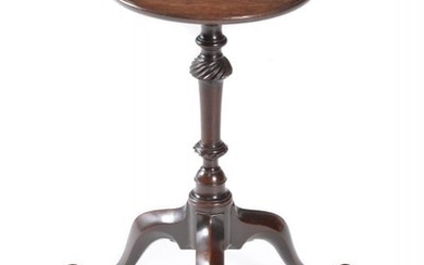 A George III mahogany candle stand