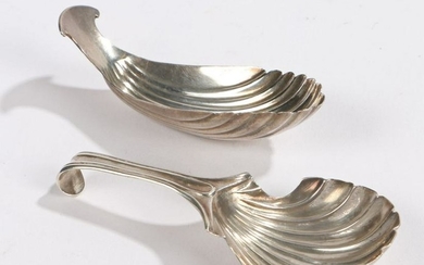 George III silver caddy spoon, Sheffield 1783, maker
