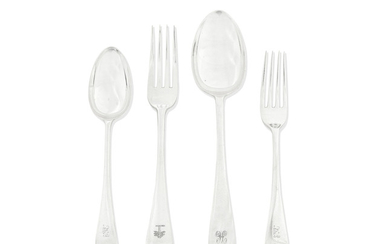 A group of Old English pattern silver flatware