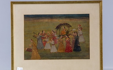 An Indian miniature painting
