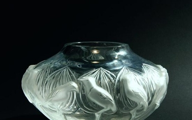 Marc Lalique, Vase with birds, after 1948