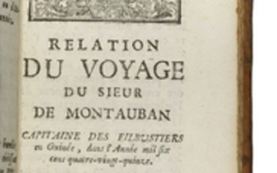 MONTAUBAN, Etienne de (fl. 1691-1695). Relation du voyage du Sieur de Montauban. Bordeaux: Raymond Brun, 1697.