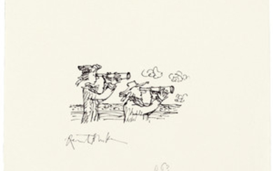 Quentin Blake (b. 1932), Candide and the Captain
