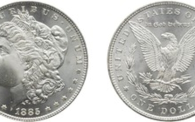 Silver Dollar, 1885, PCGS MS 67 CAC