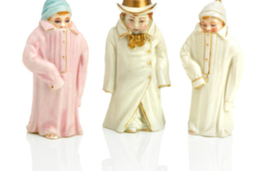 Toddie and Budge: three Royal Worcester extinguishers from the Helen's Babies series