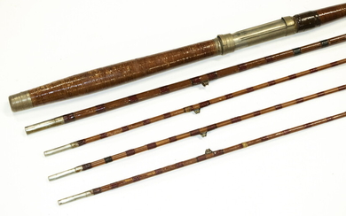 9', D.H. EDES KOMPAK FIVE SIDED TROLLING ROD, WITH THREE TIPS