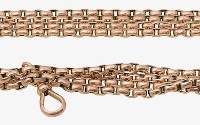 9ct gold cable-link guard chain