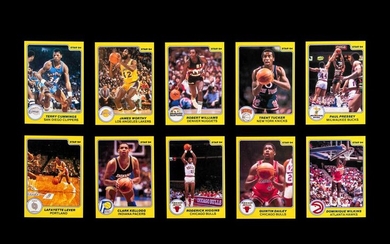 A 1983-84 Star Co. All Rookie Team Basketball Card Set