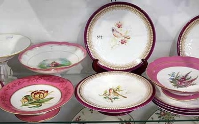 A COLLECTION OF VICTORIAN DESSERT COMPORTS
