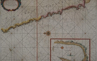 A Chart of ye coasts of Cimbebas and Caffaria from Mt. Negro to ye C. of Good Hope