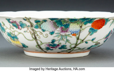 A Chinese Enamel Floral Bowl