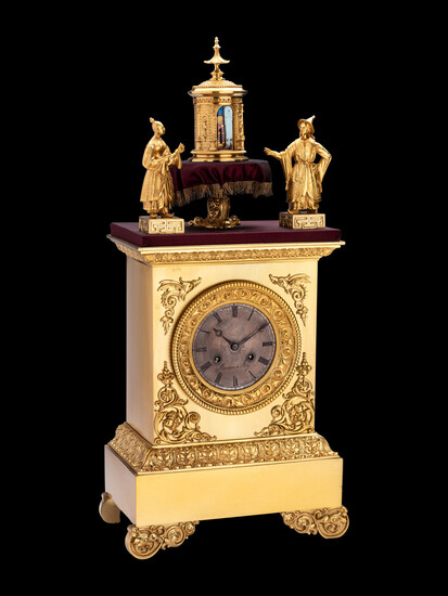 A French Gilt Bronze Automaton Clock, Medainela AY
