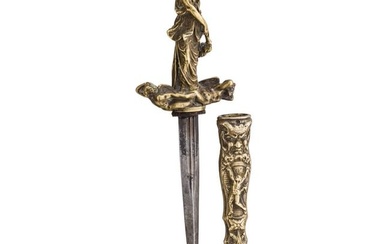 A French dagger with mythological depictions, 2nd half of the 19th century