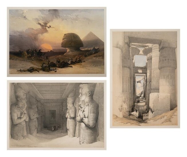 A Group of Three Color Lithographs After David Roberts