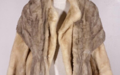 A Hammerman Fur Coat (Size M) Together with Another Stole