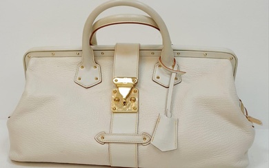 A Louis Vuitton Manhattan PM Suhali Leather Handbag. Soft...