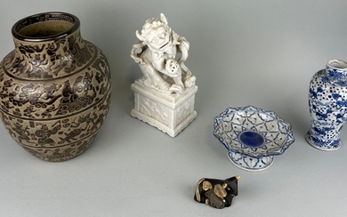 A MIXED COLLECTION OF CHINESE ANTIQUES, To include blanc...