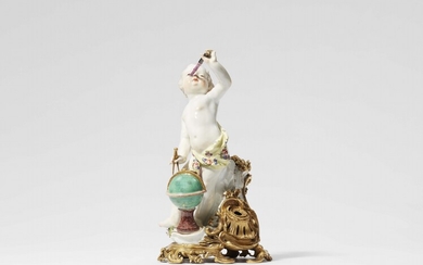 A Meissen porcelain putto as an allegory of astronomy