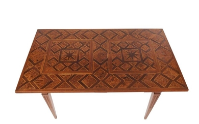 A NORTHERN ITALIAN PARQUETRY SIDE TABLE LATE 18TH AND 19TH CENTURY